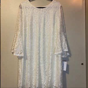 En Focus Studio Plus Size Boho Long Sleeve Dress